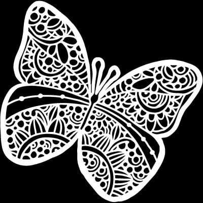 The Crafter's Workshop Stencil -Sunny Butterfly